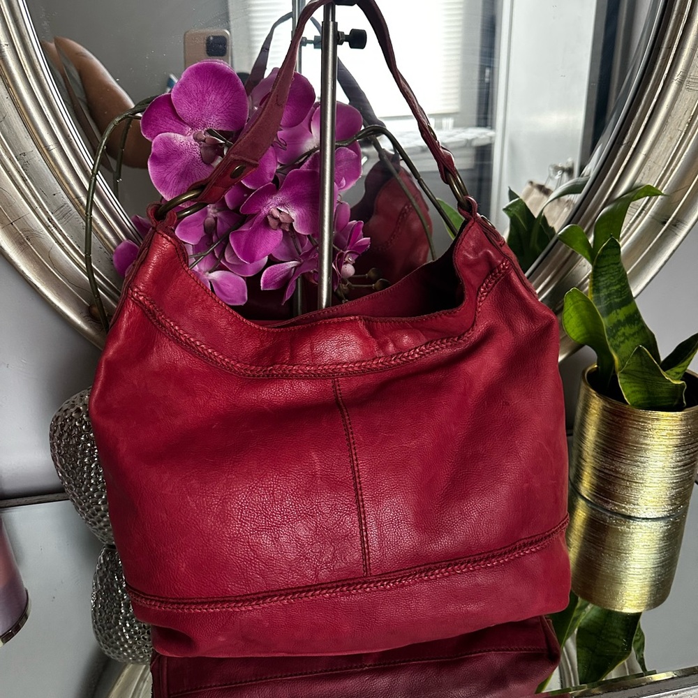 Lucky Brand Burgundy Hobo Bag - Picture 2 of 11